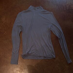 Abercrombie & Fitch Women's Charcoal Long Sleeve turtleneck top